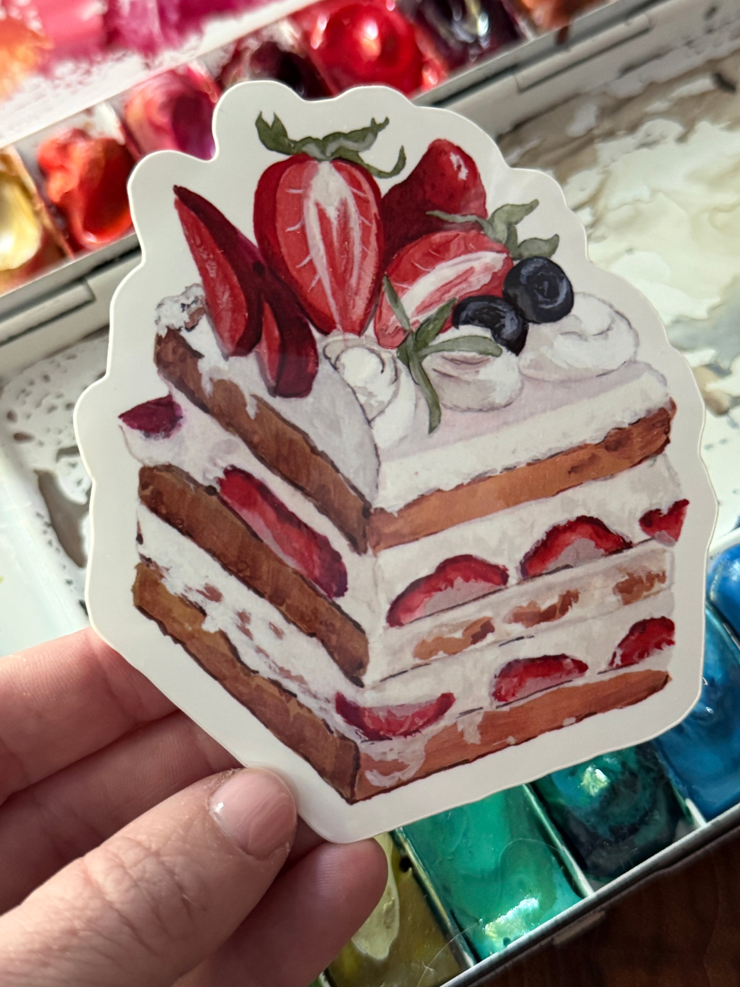 Berry Cake Vinyl Sticker