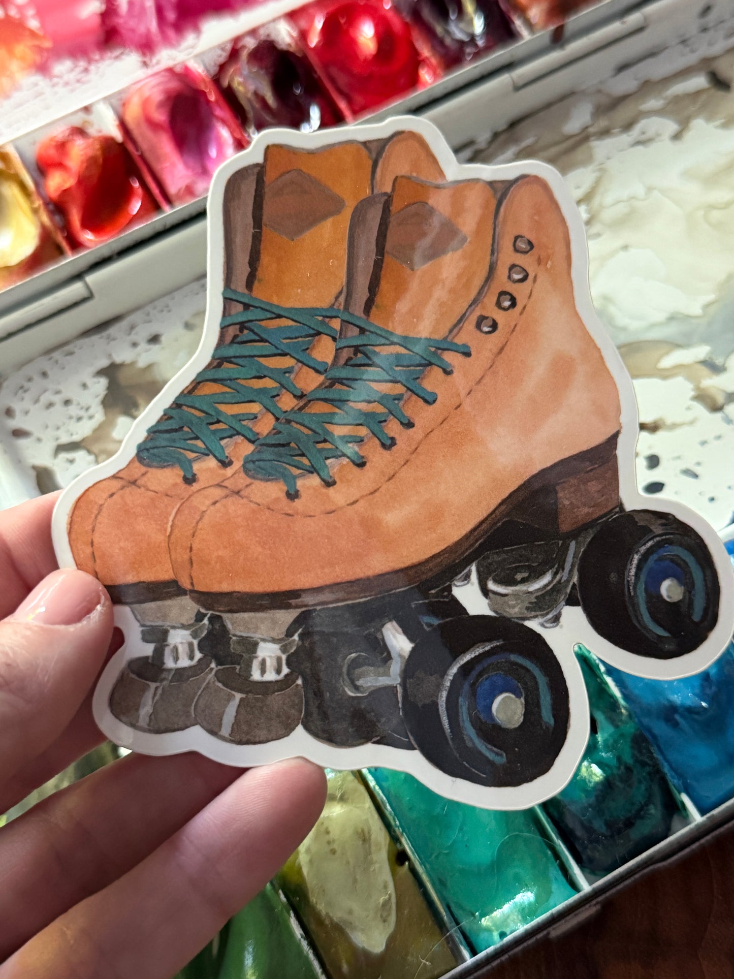 Rollerskates Vinyl Sticker