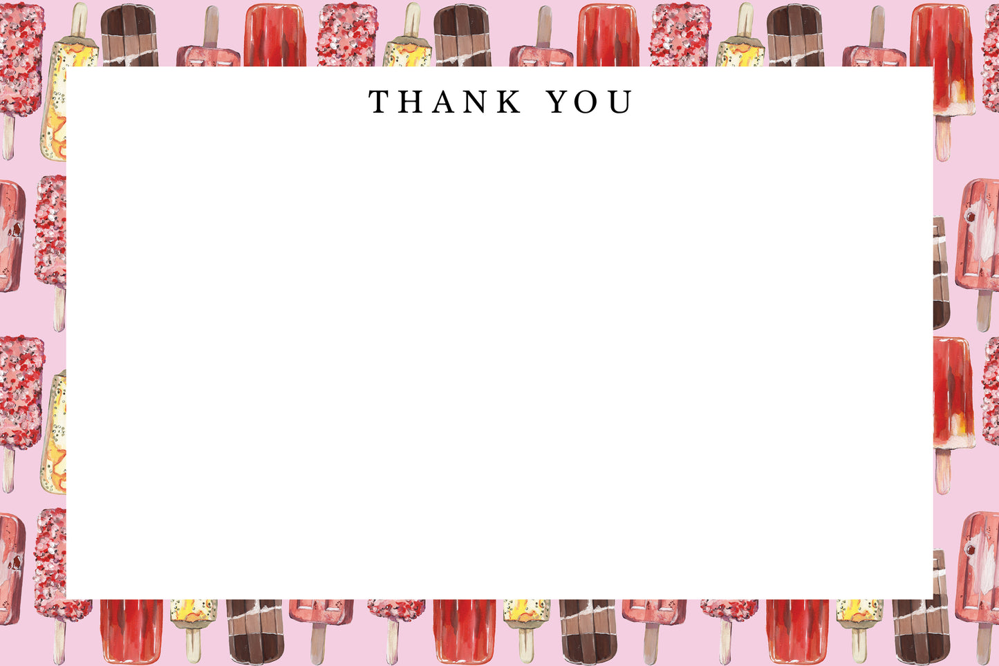 Popsicles Thank You Note Set
