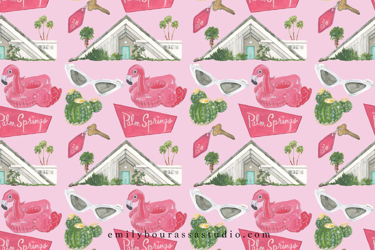 Palm Springs Thank You Note Set