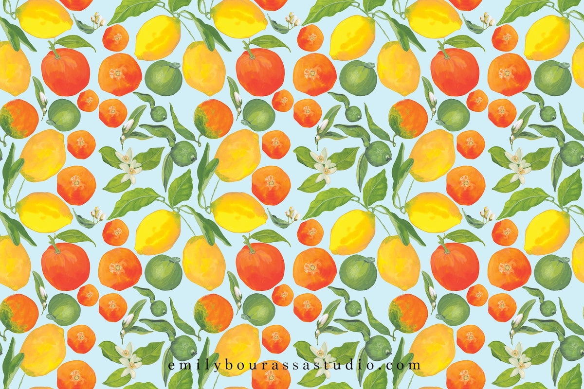 Citrus Thank You Note Set