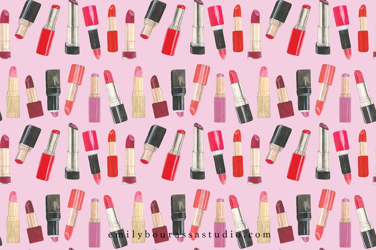 Lipsticks Thank You Note Set