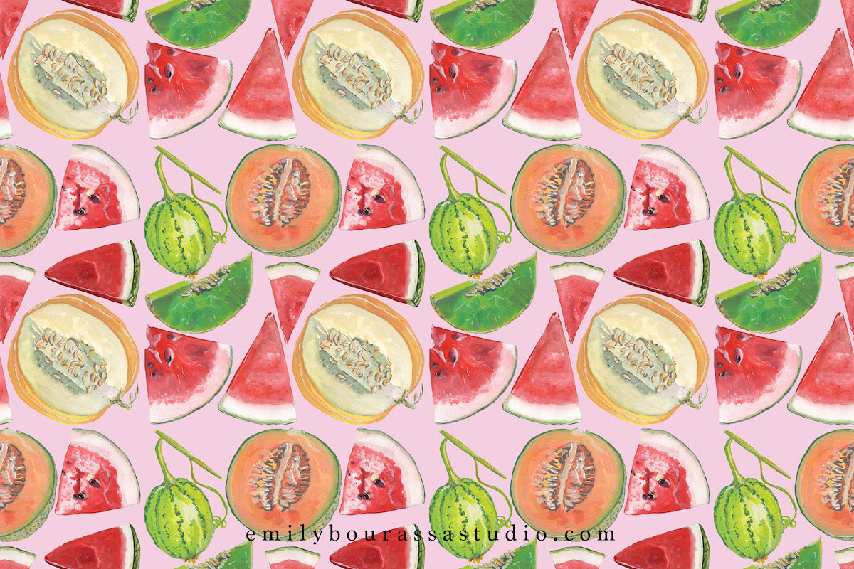 Summer Fruit Thank You Note Set