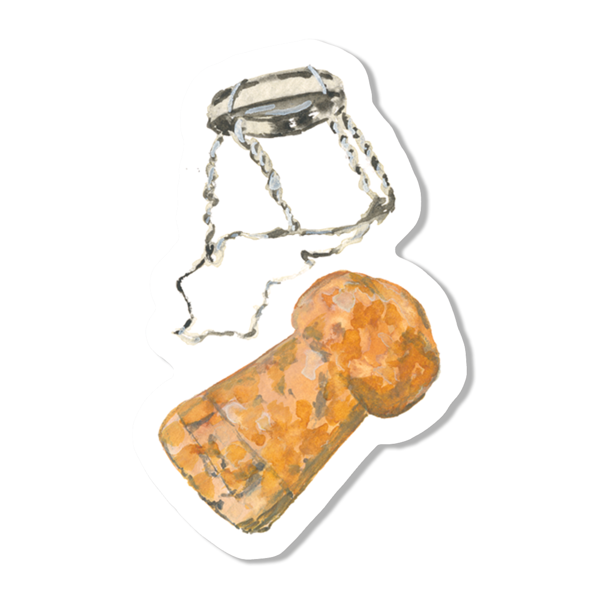 Corkscrew Vinyl Sticker