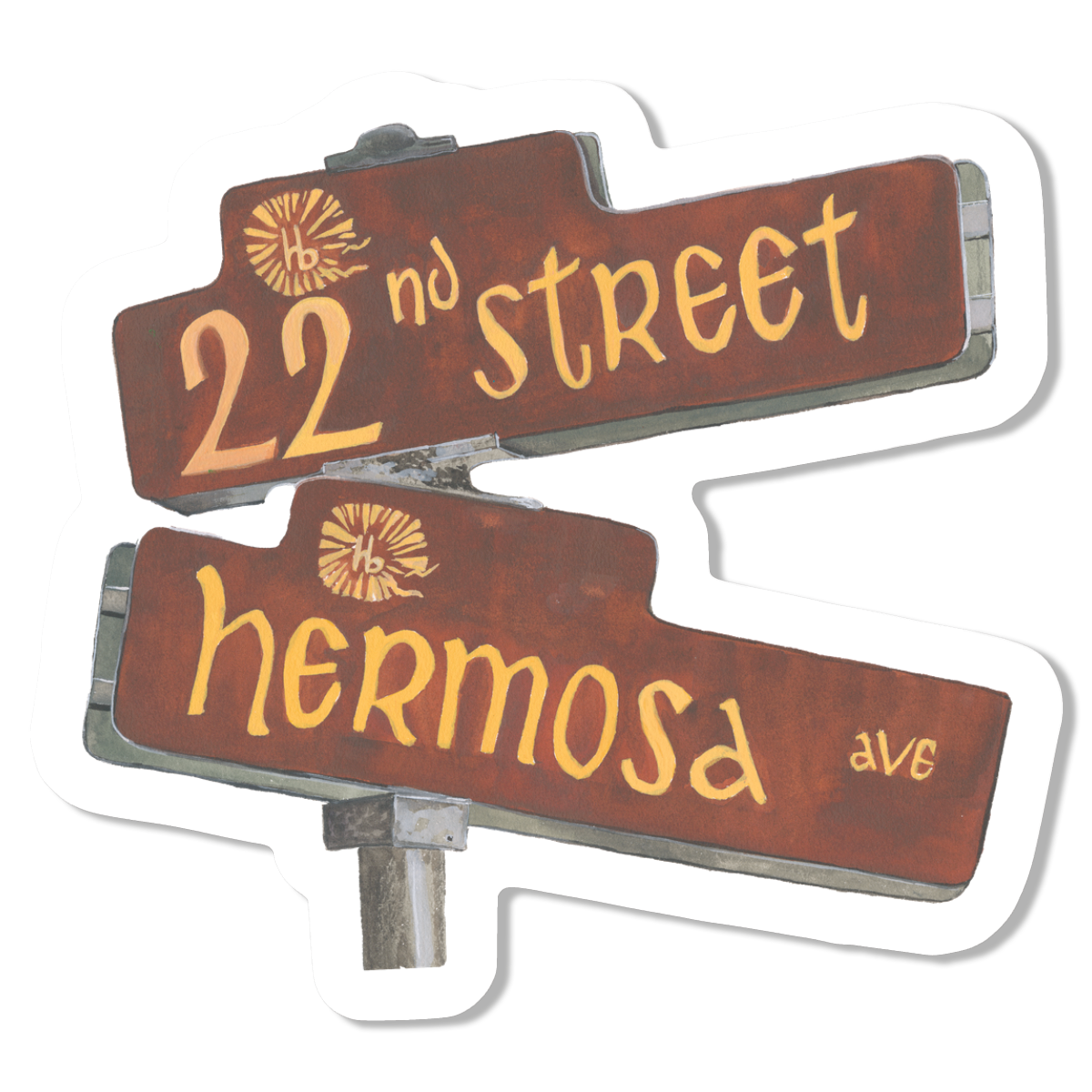 Hermosa Sign Vinyl Sticker