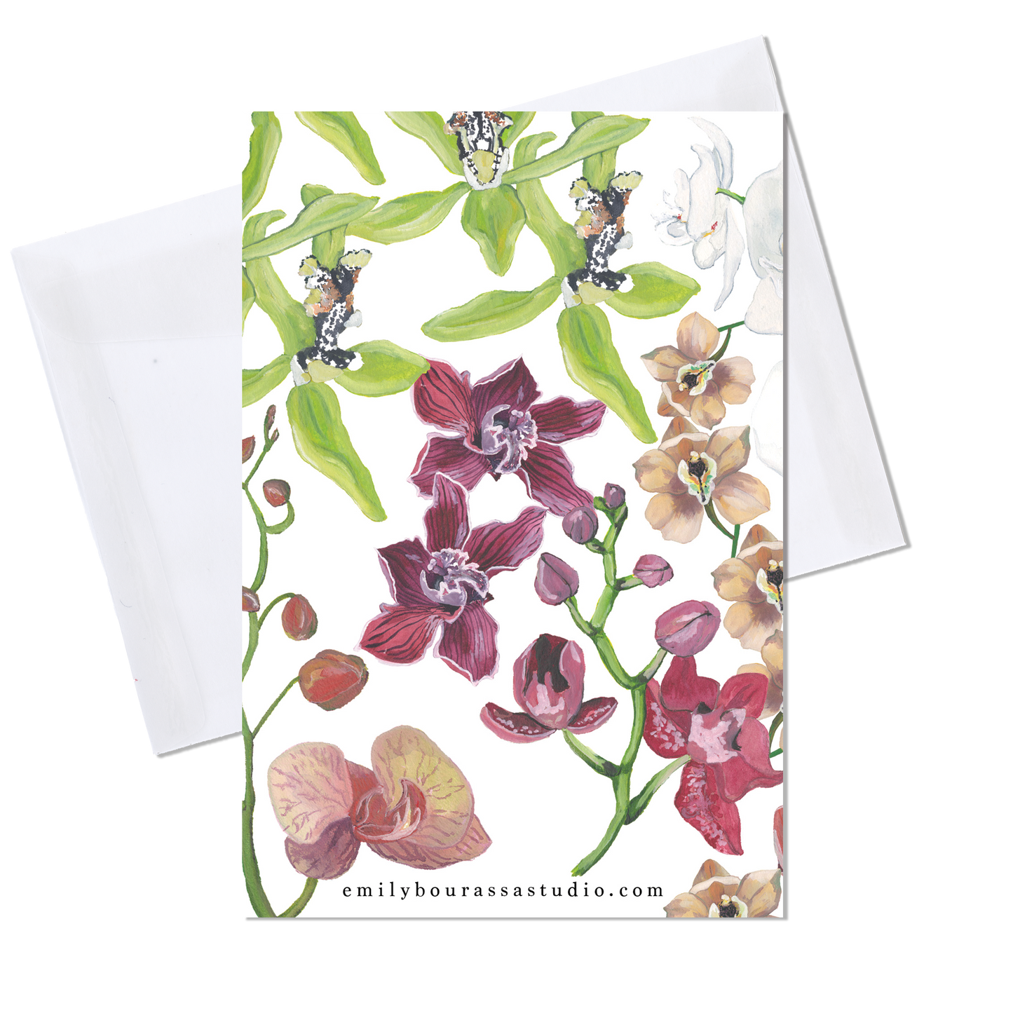 Orchids Thank You Card