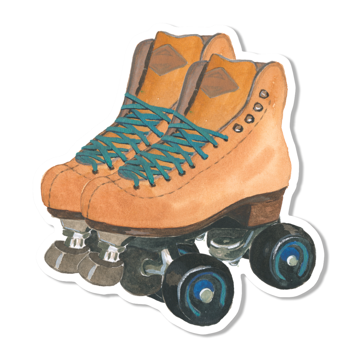 Rollerskates Vinyl Sticker