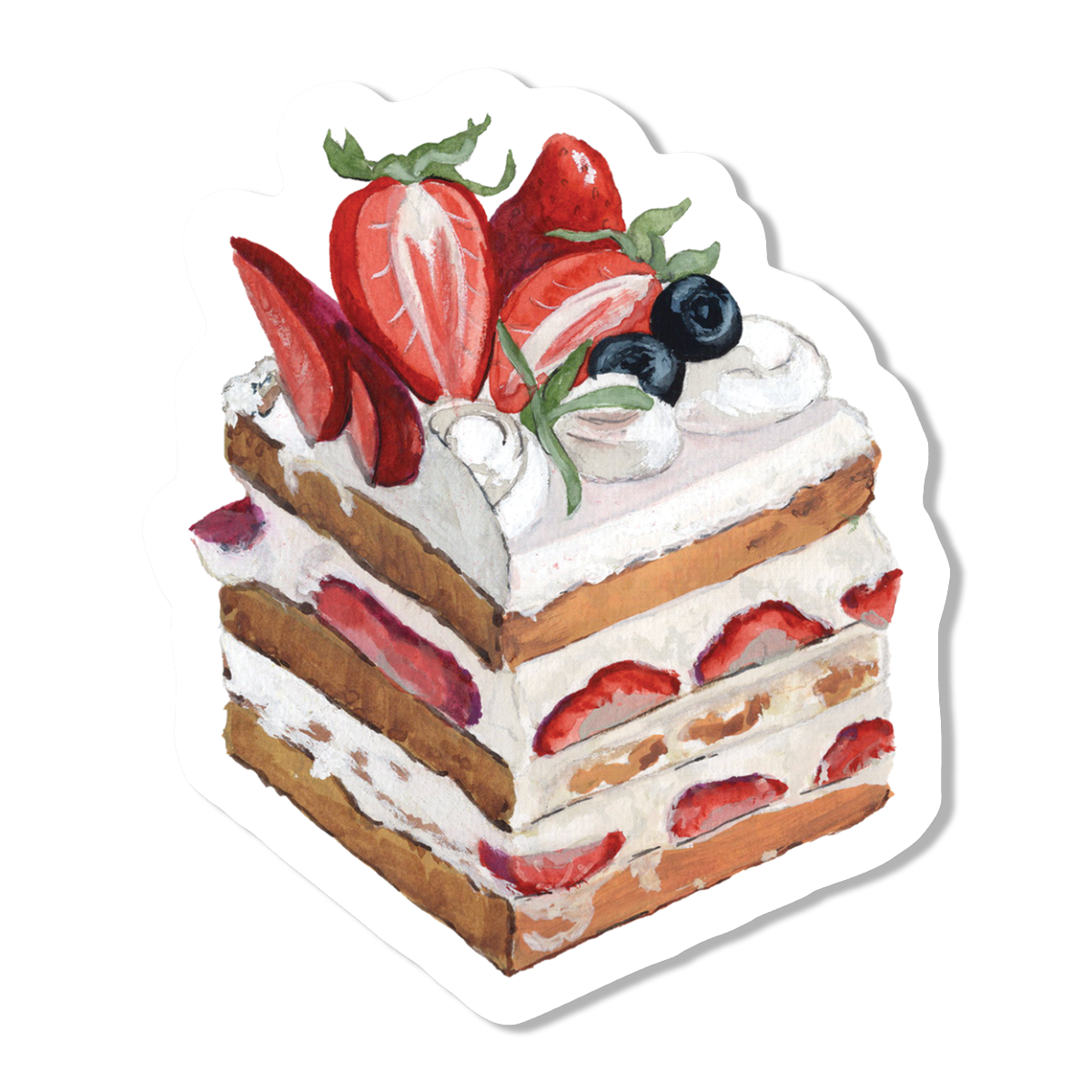 Berry Cake Vinyl Sticker