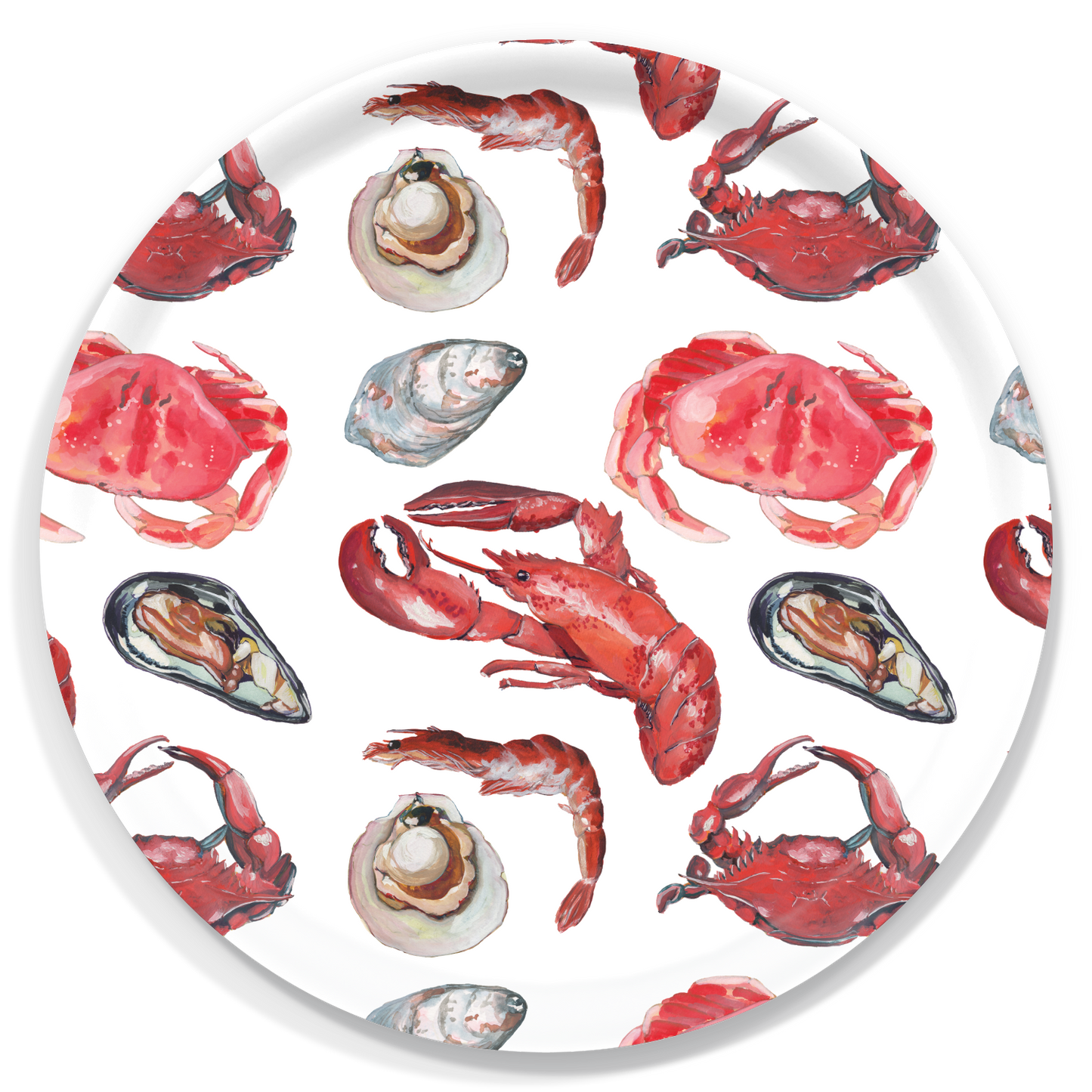 Shellfish Round Tray
