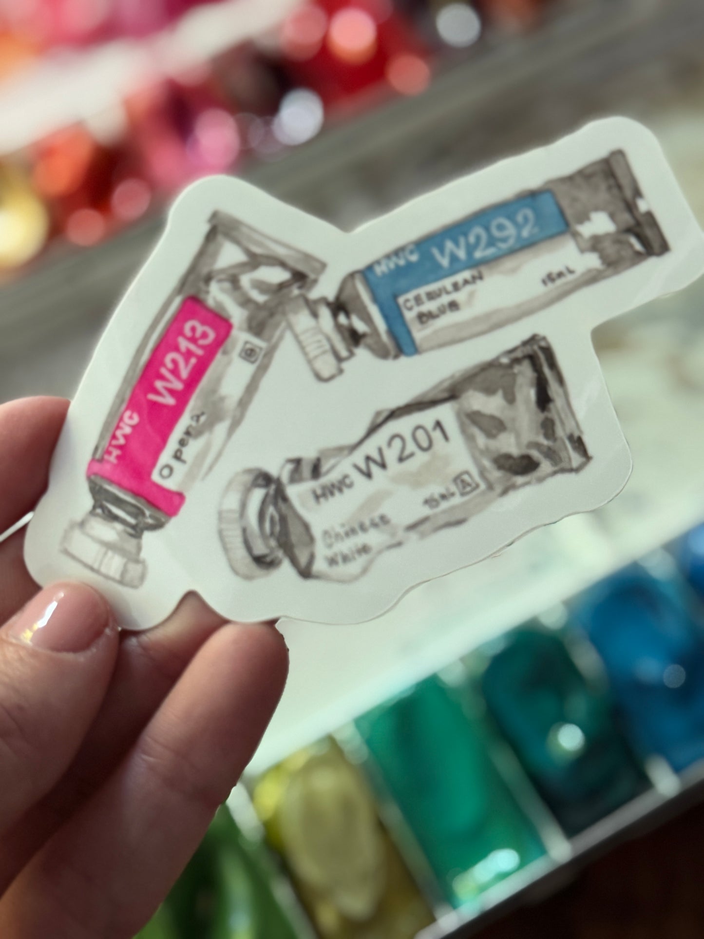 Paint Tubes Vinyl Sticker