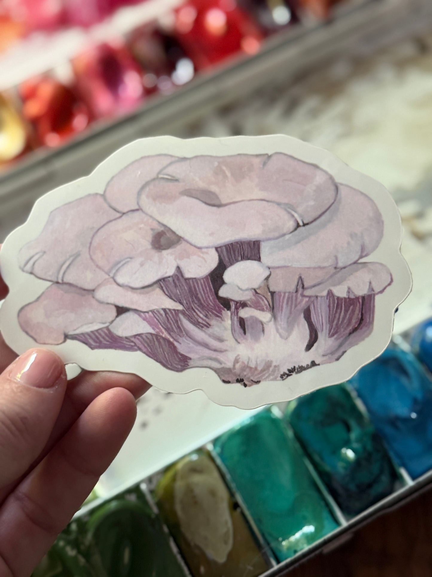 Oyster Mushrooms Vinyl Sticker