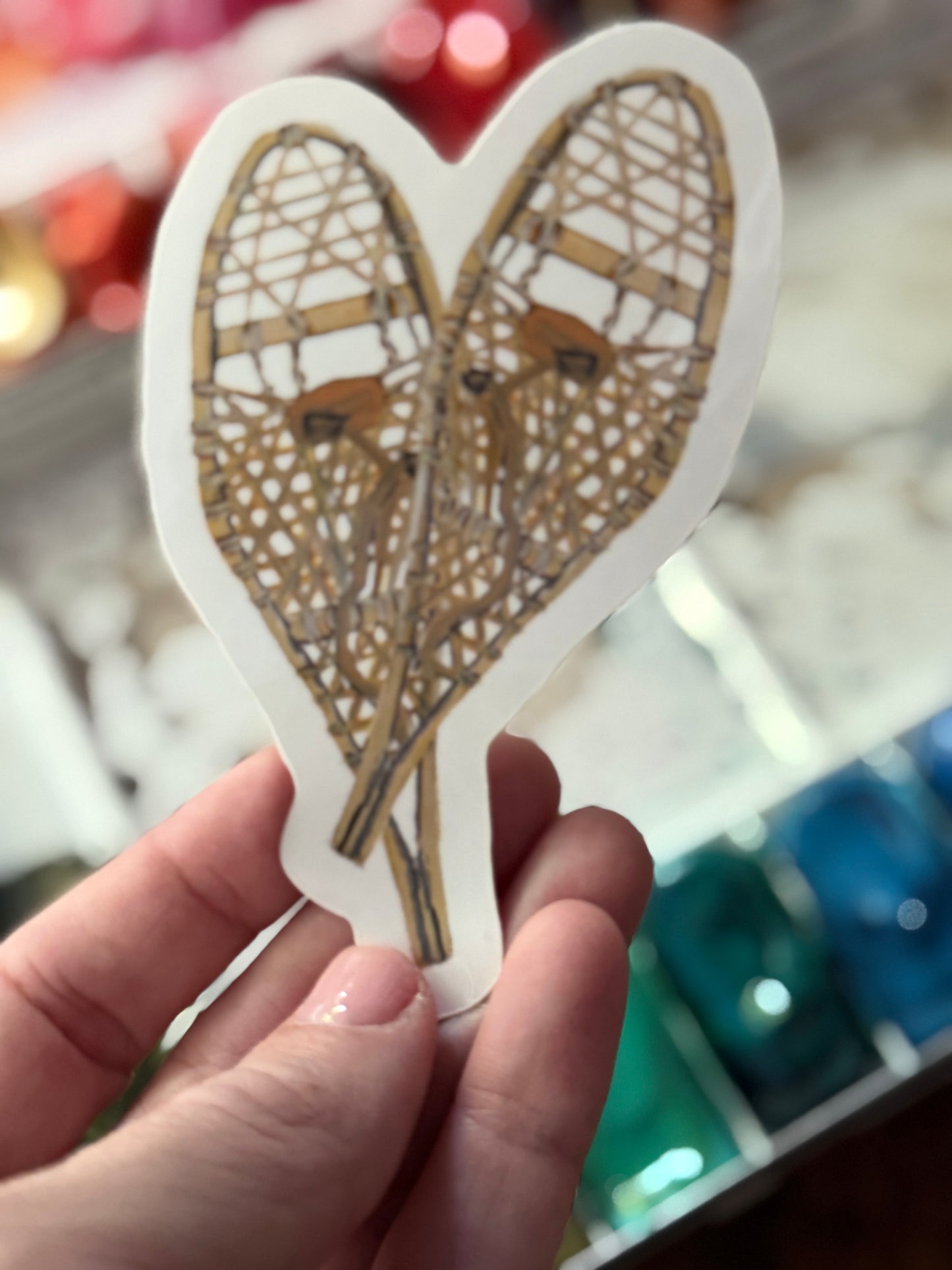 Snowshoes Vinyl Sticker