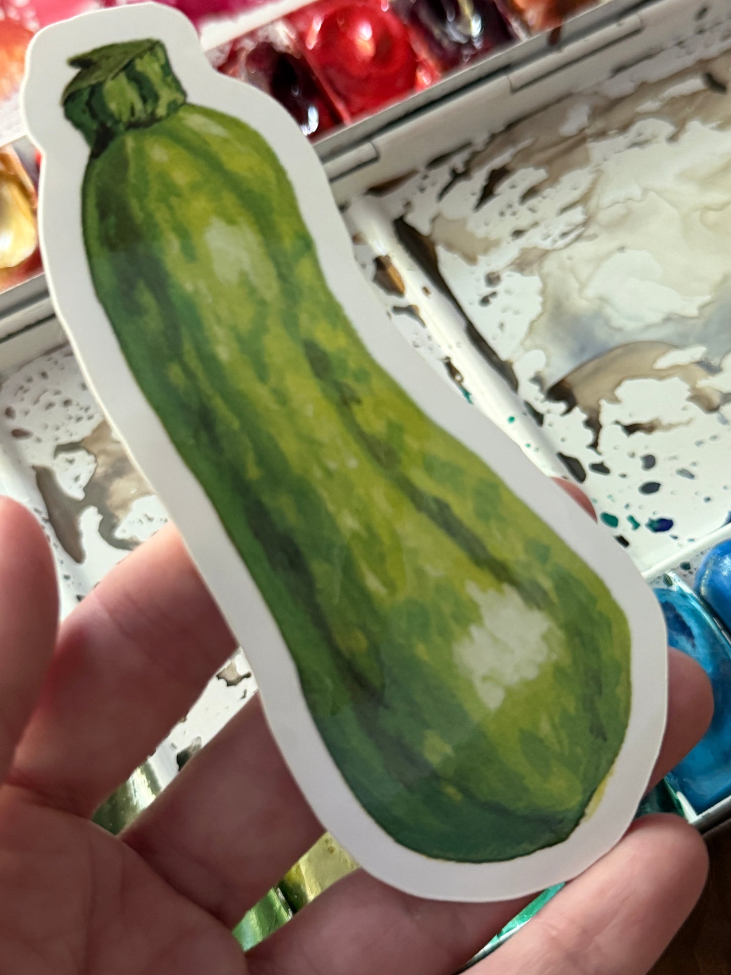 Zucchini Vinyl Sticker