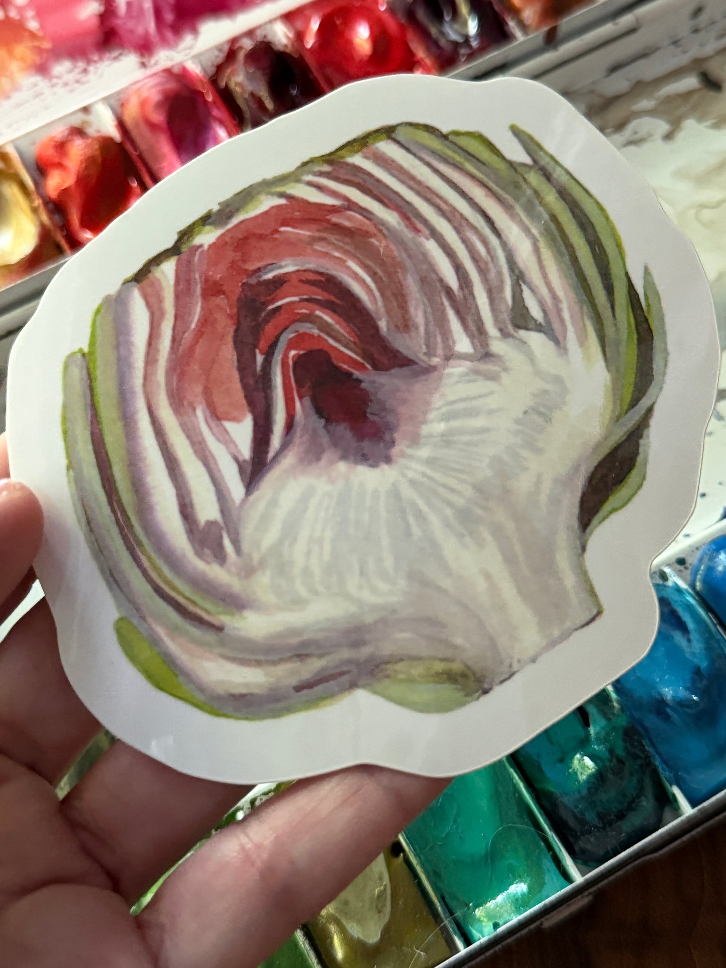 Artichoke Half Vinyl Sticker