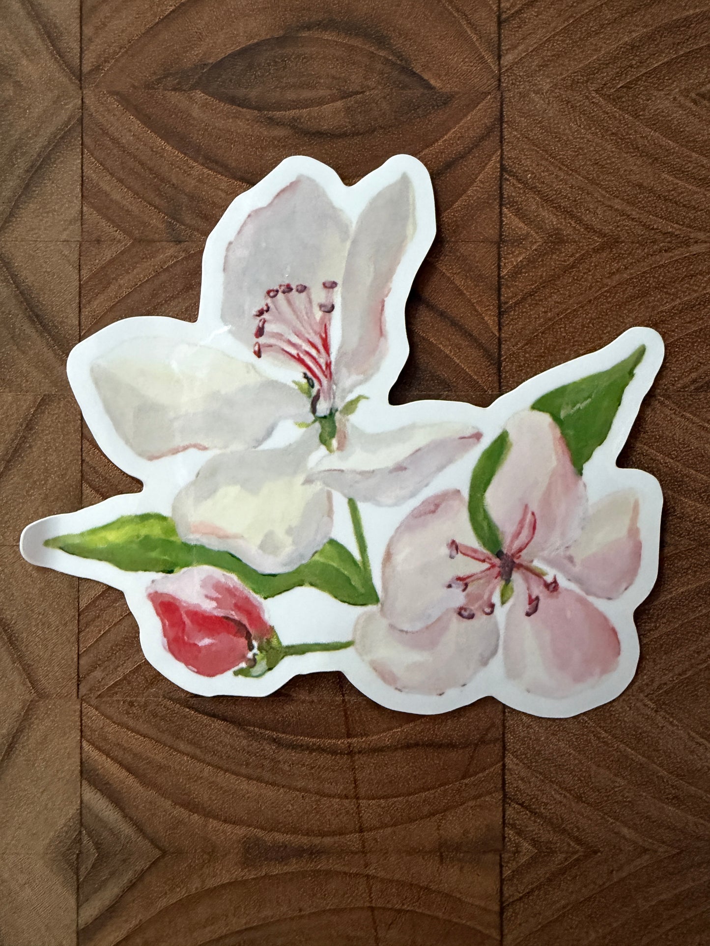 Apple Blossom Vinyl Sticker