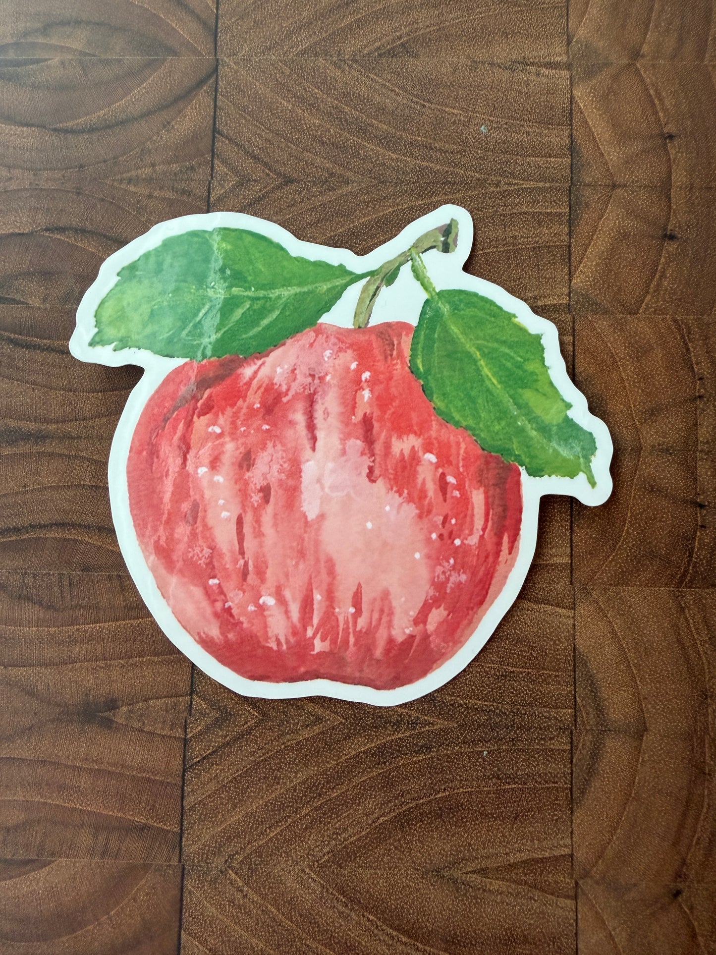 Pink Apple Vinyl Sticker