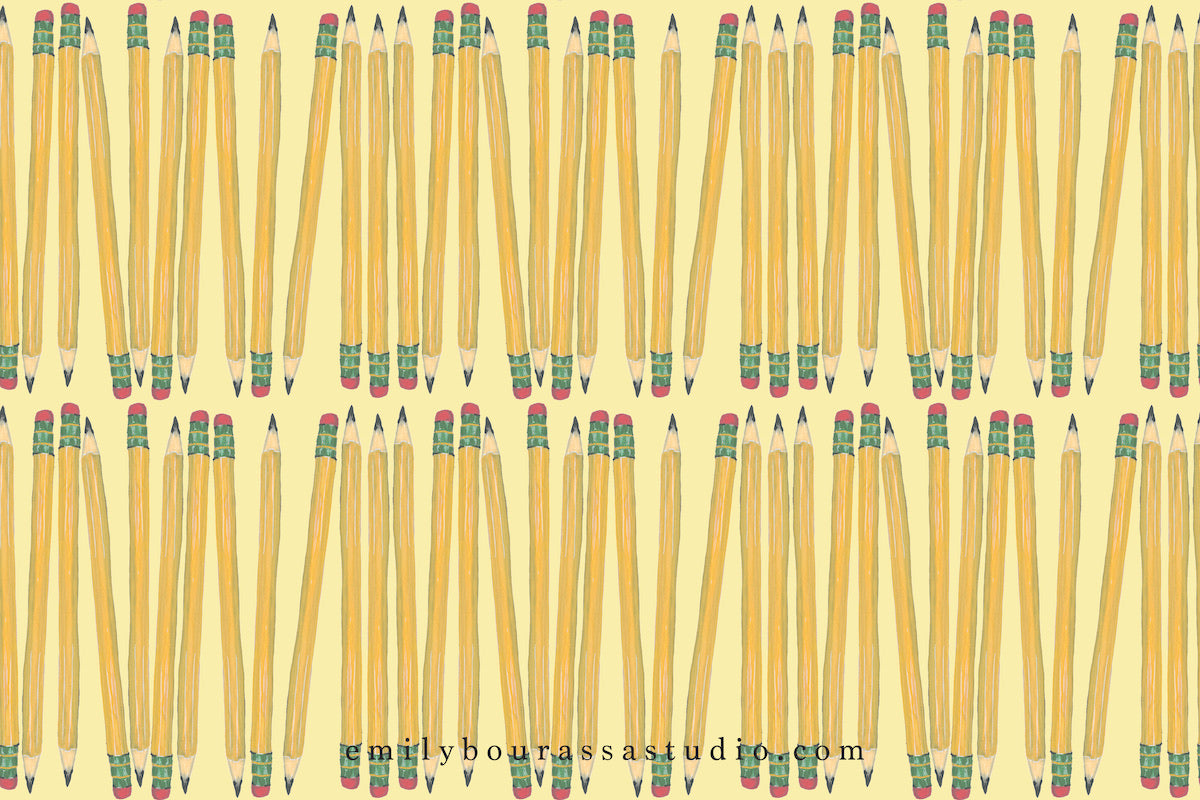 Pencils Thank You Note Set
