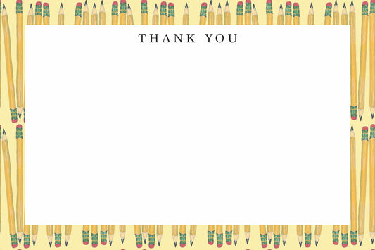 Pencils Thank You Note Set