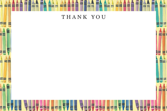 Crayons Thank You Note Set