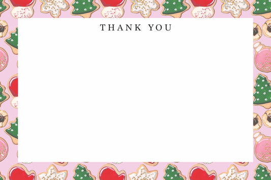 Christmas Cookies Thank You Note Set