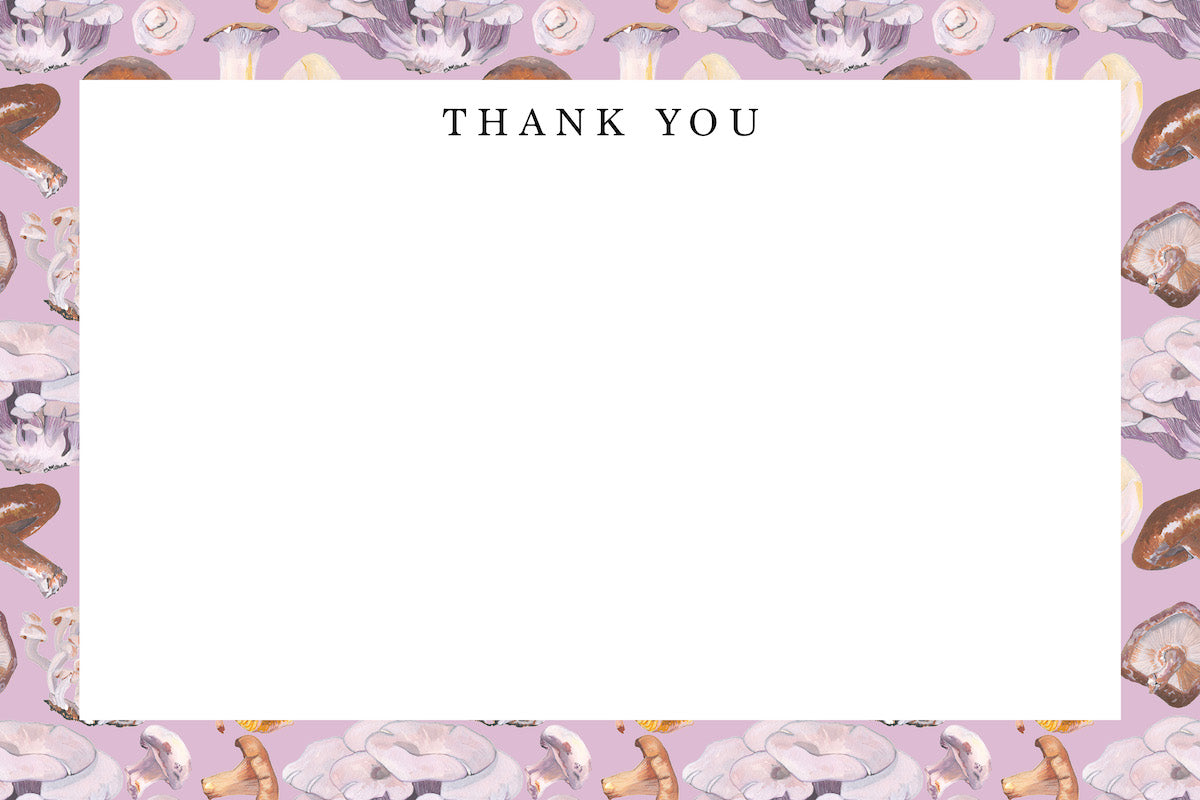 Culinary Mushroom Thank You Note Set