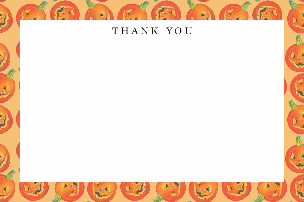 Jack O Lanterns Thank You Notes