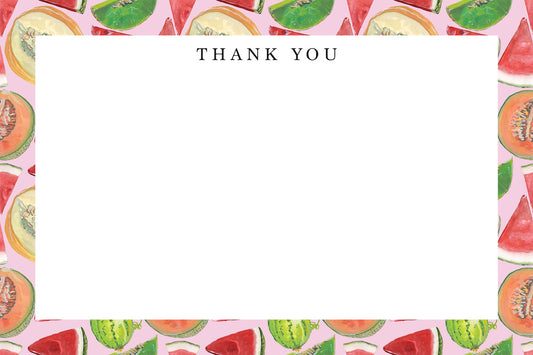 Summer Fruit Thank You Note Set