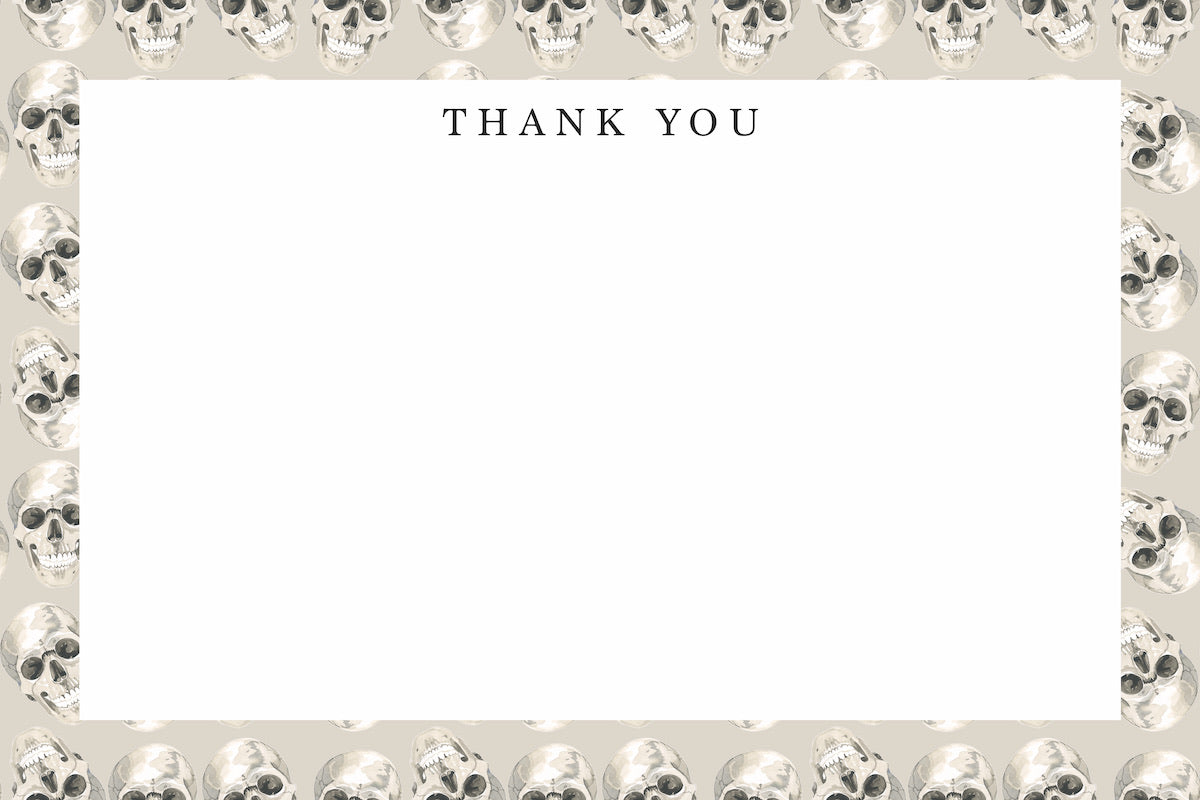 Skulls Thank You Notes