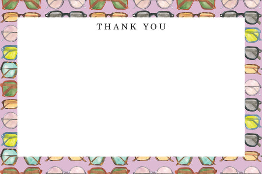 Glasses Thank You Note Set