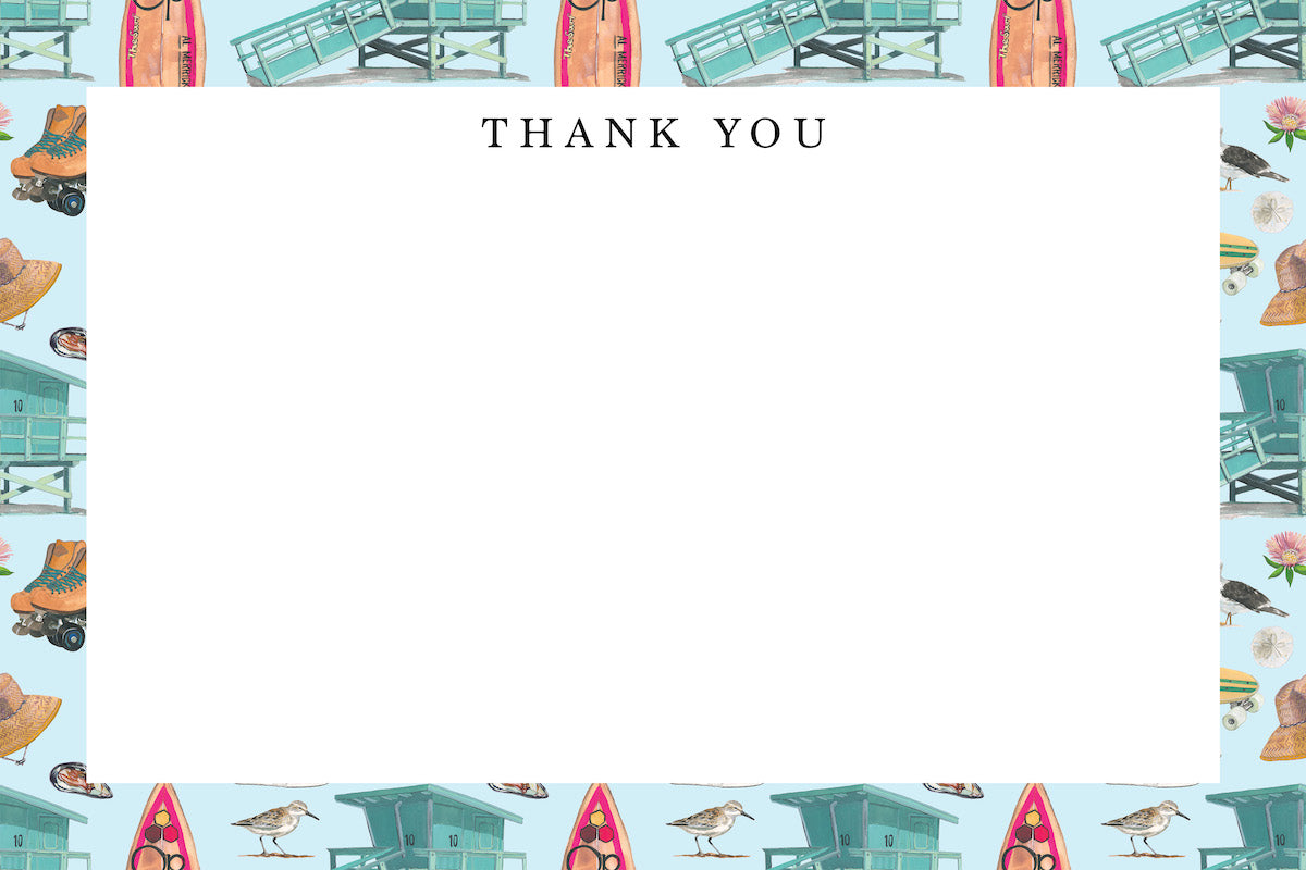 Locals Only Thank You Note Set