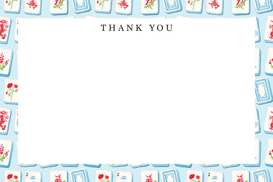 Mahjong Thank You Note Set