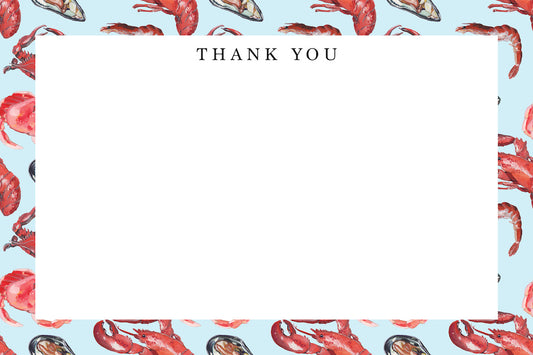 Shellfish Thank You Note Set