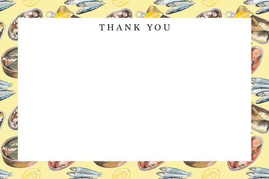 Tinned Fish Thank You Note Set