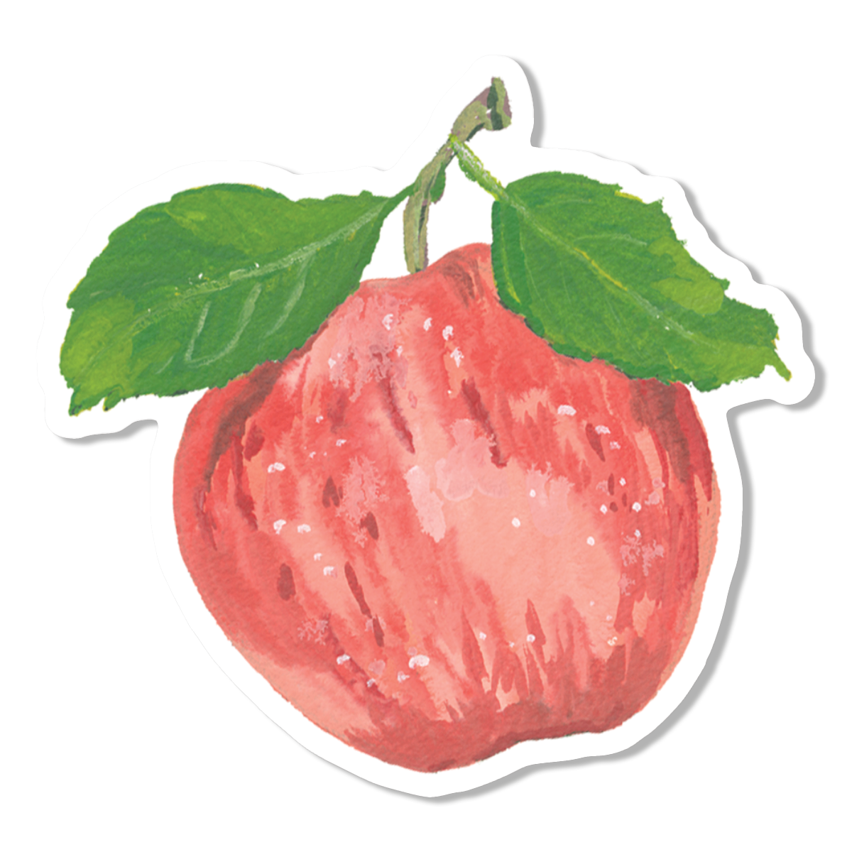 Pink Apple Vinyl Sticker