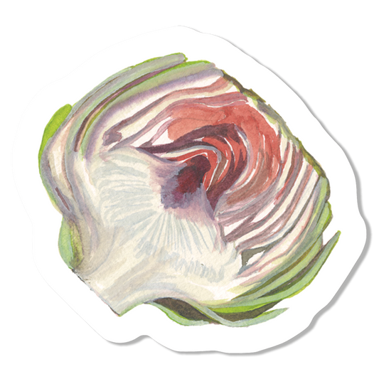 Artichoke Half Vinyl Sticker