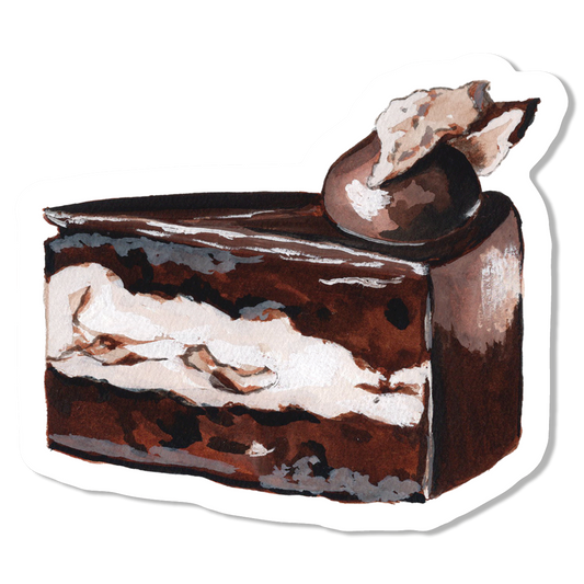 Chocolate Cake Vinyl Sticker
