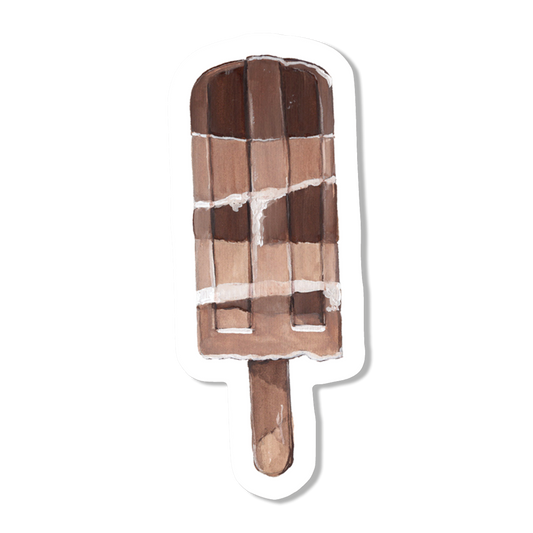 Chocolate Popsicle Vinyl Sticker