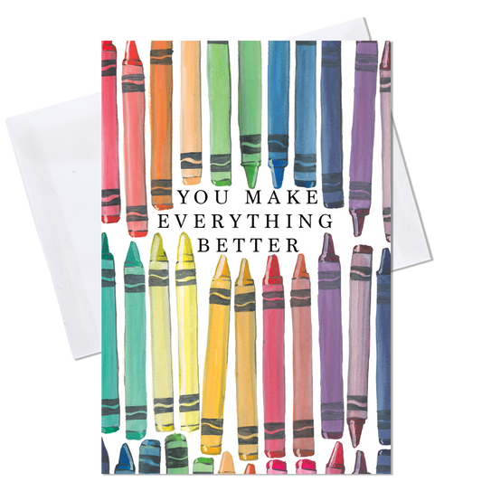 Crayons Everything Card