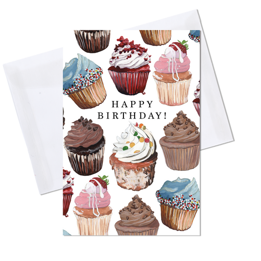 Cupcakes Birthday Card