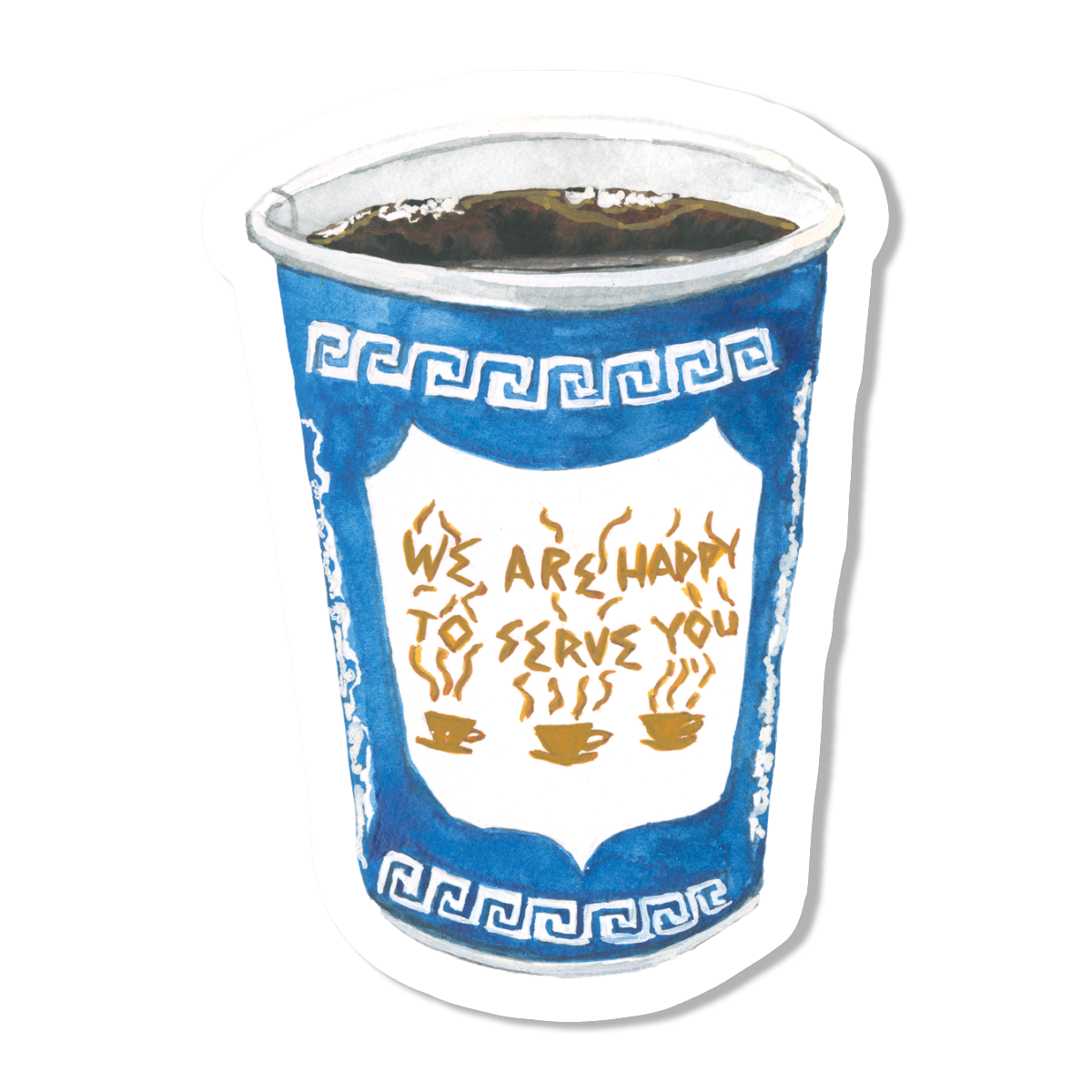 NYC Coffee Vinyl Sticker