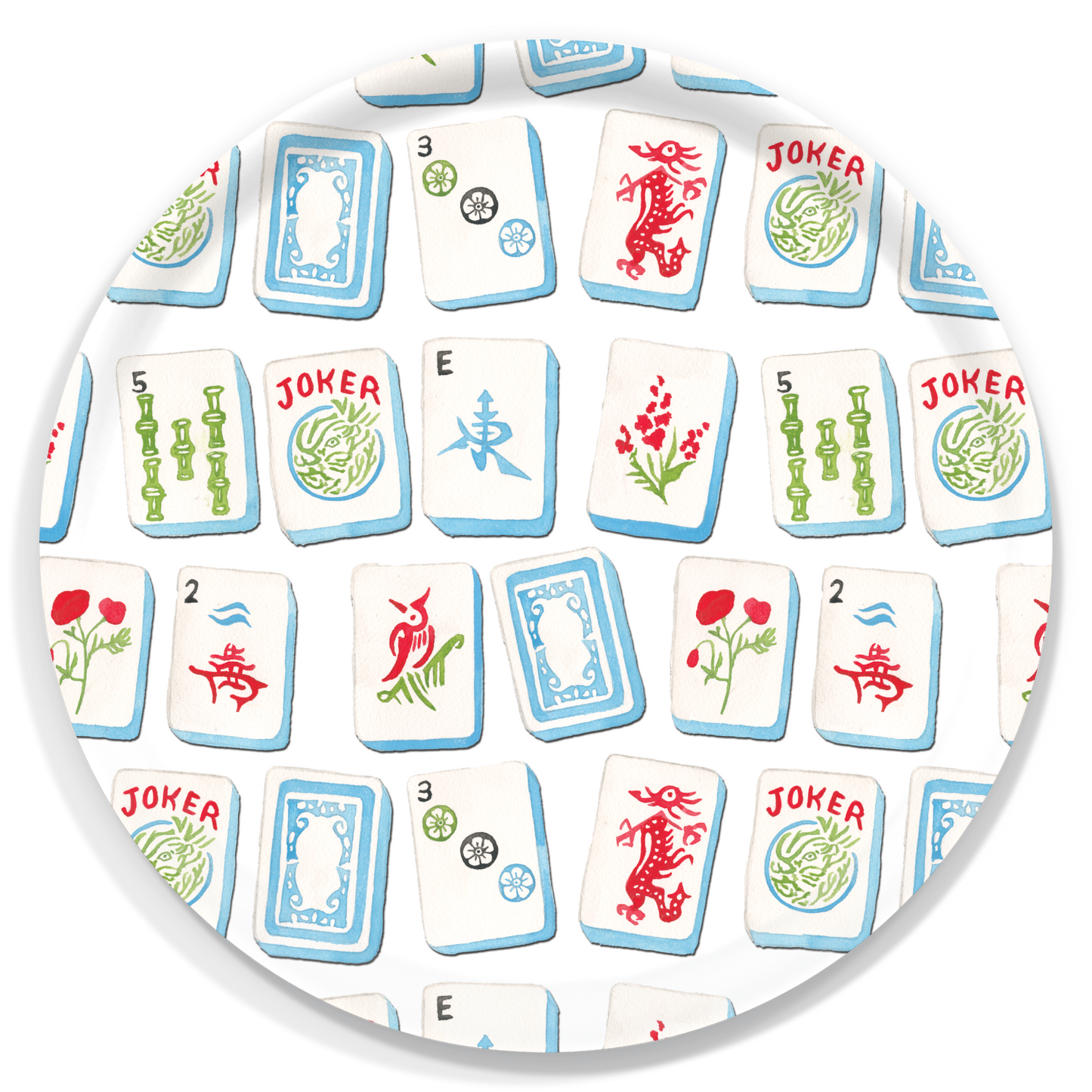 Mahjong Round Tray