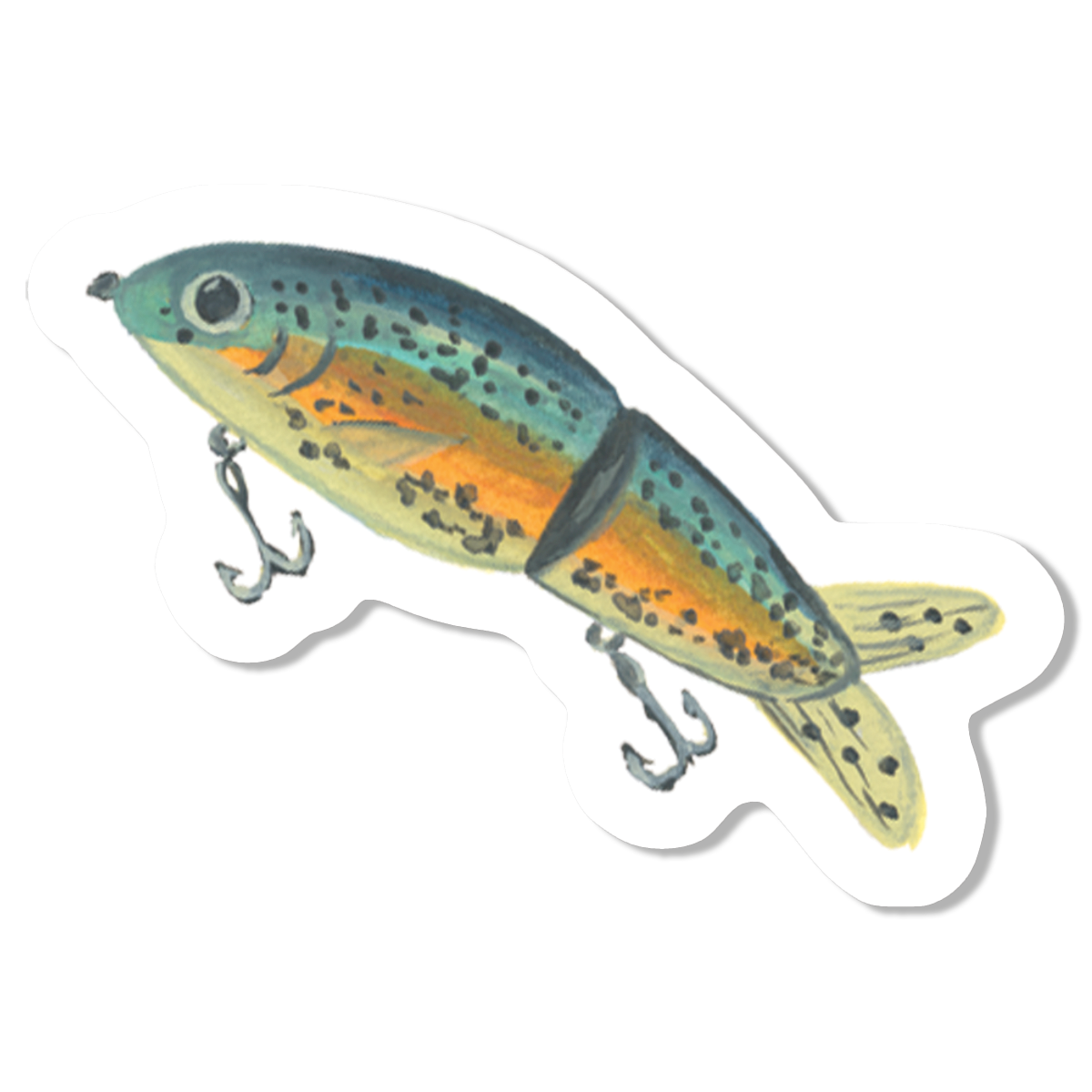 Fishing Lure Vinyl Sticker