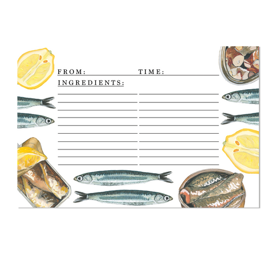 Tinned Fish Recipe Card Set