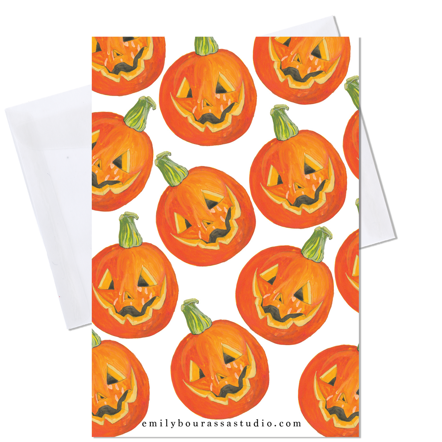 Jack O Lantern Greeting Card