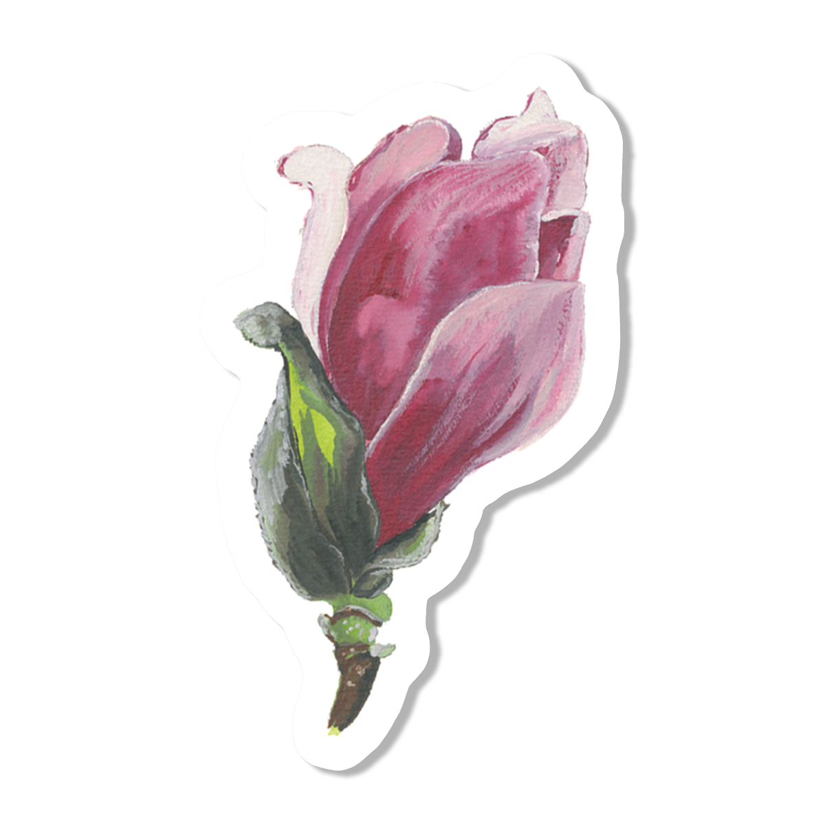 Magnolia Blossom Vinyl Sticker