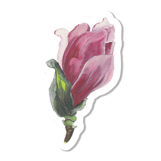 Magnolia Blossom Vinyl Sticker
