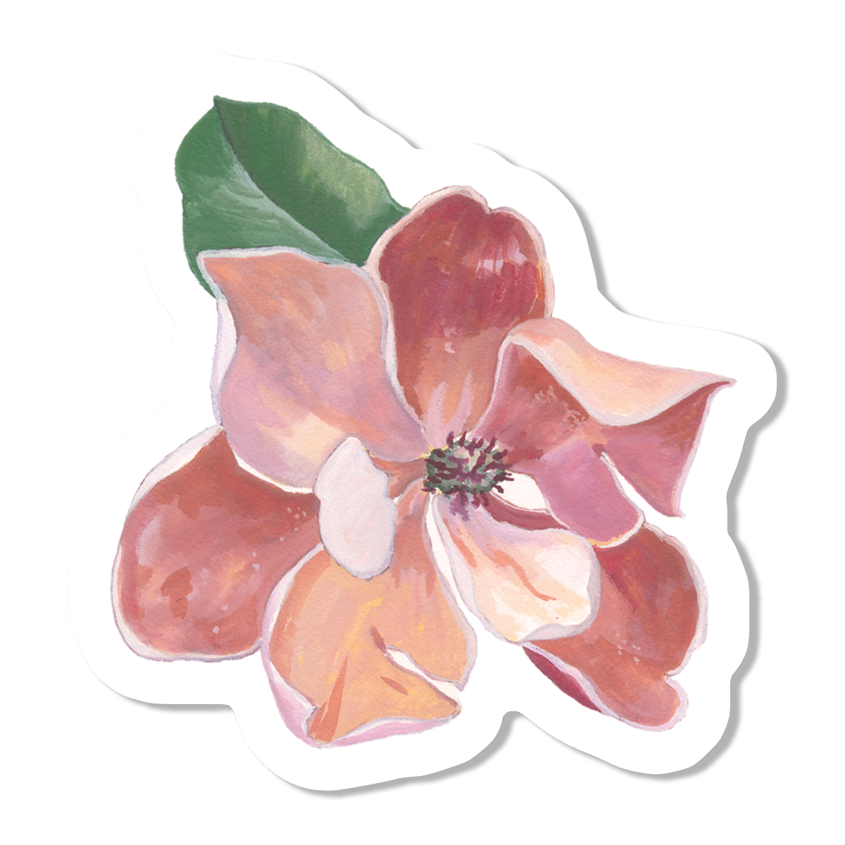 Magnolia Bloom Vinyl Sticker