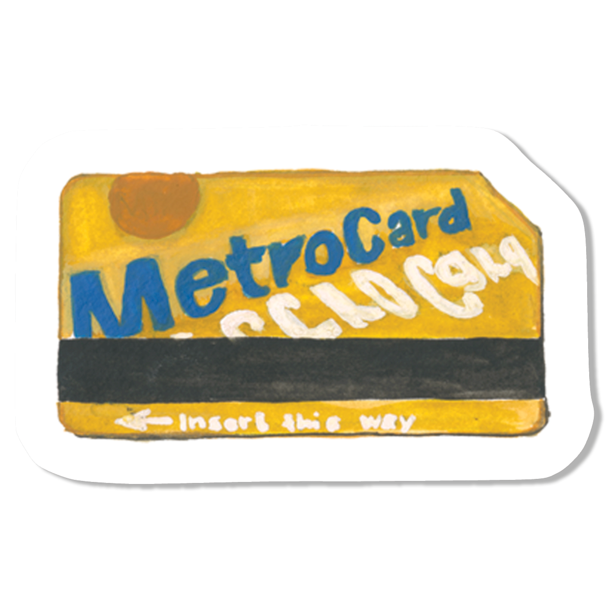 MetroCard Vinyl Sticker