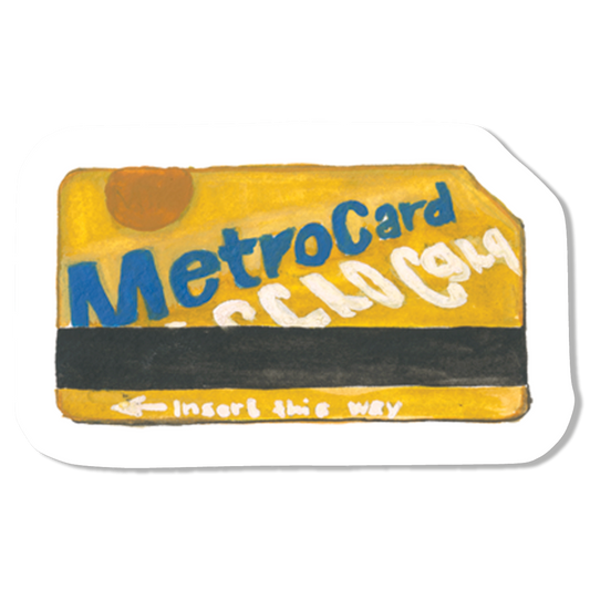 MetroCard Vinyl Sticker