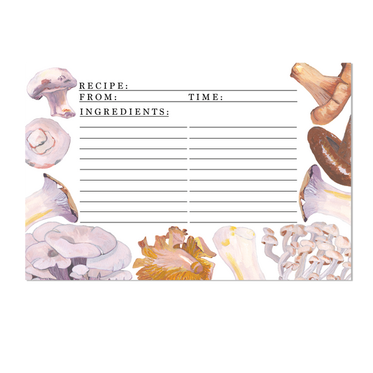 Culinary Mushrooms Recipe Card Set